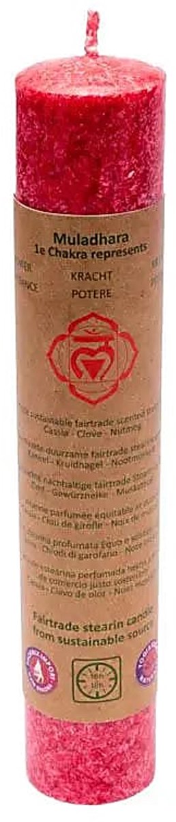 Geurkaars 1e chakra rood