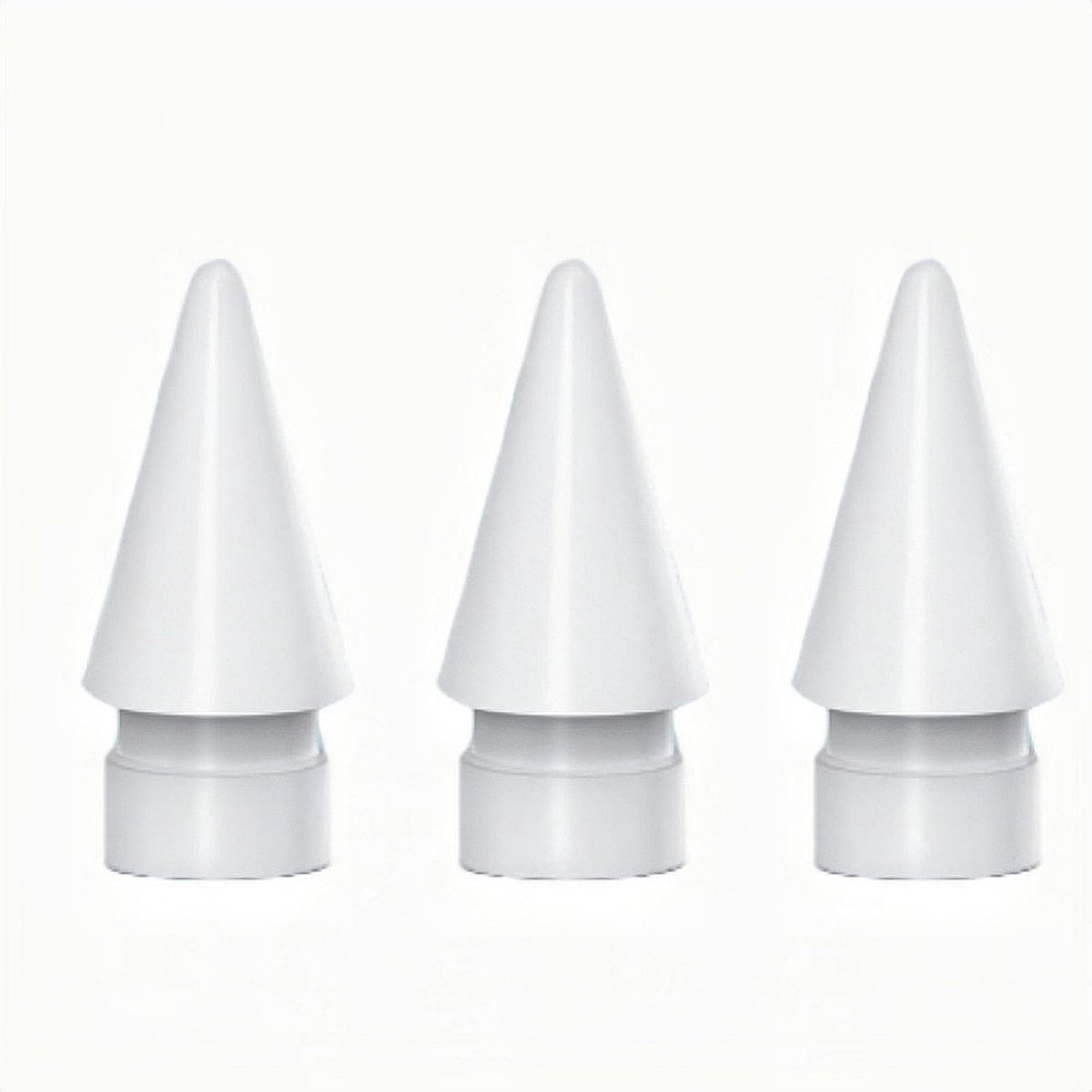 3 pcs tips compatible with Apple Pencil 1st and 2nd generation - upgraded spare tips - no wear fine tip - accurate control - compatible with iPad
