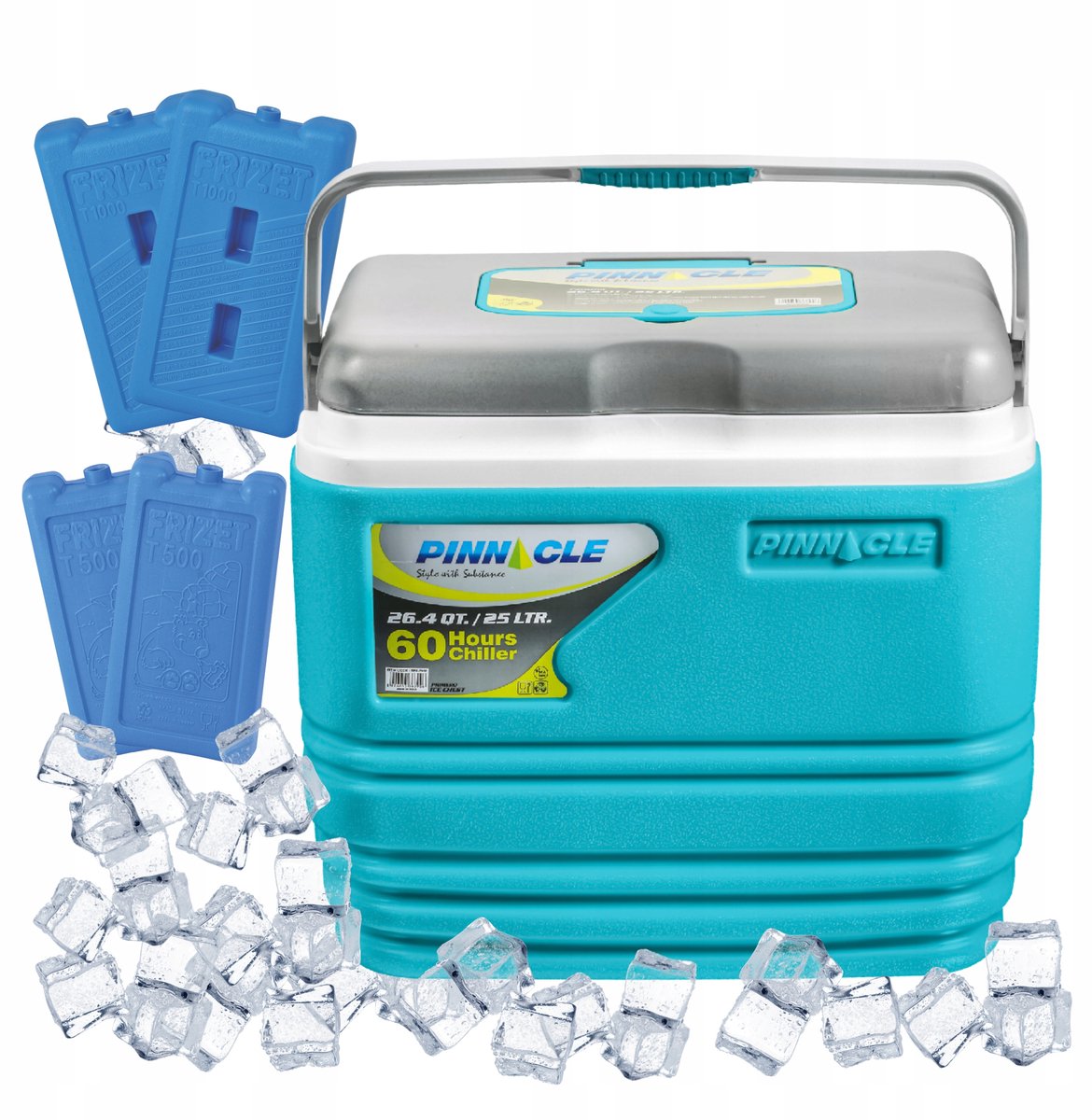 Pinnacle TPX7006 Koelbox 25L Blauw met 4 Koelelementen