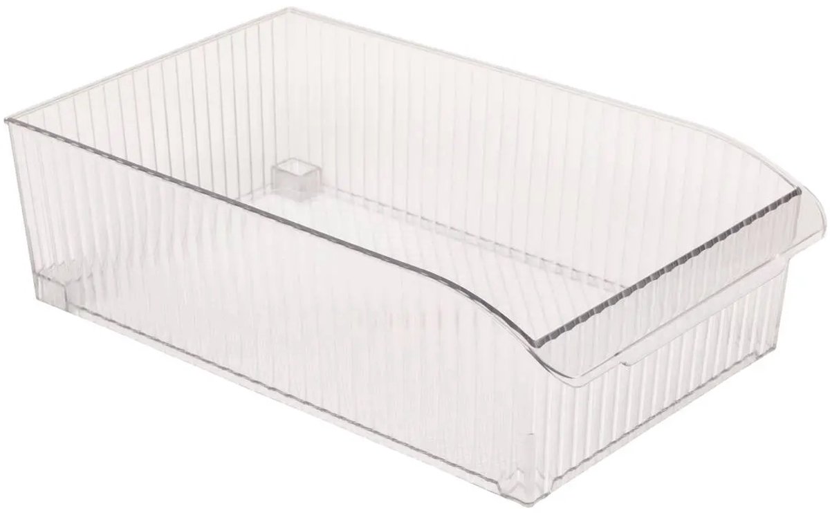 5Five Opbergbakje met wieltjes voor koelkast L - 23x37x11cm - Transparant