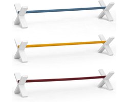 Hobby Horse Cavaletti set, 3 stuks, springstokken, hout, flexibel, makkelijk te monteren, geschikt voor binnen en buiten, ideaal als cadeau voor kinderen