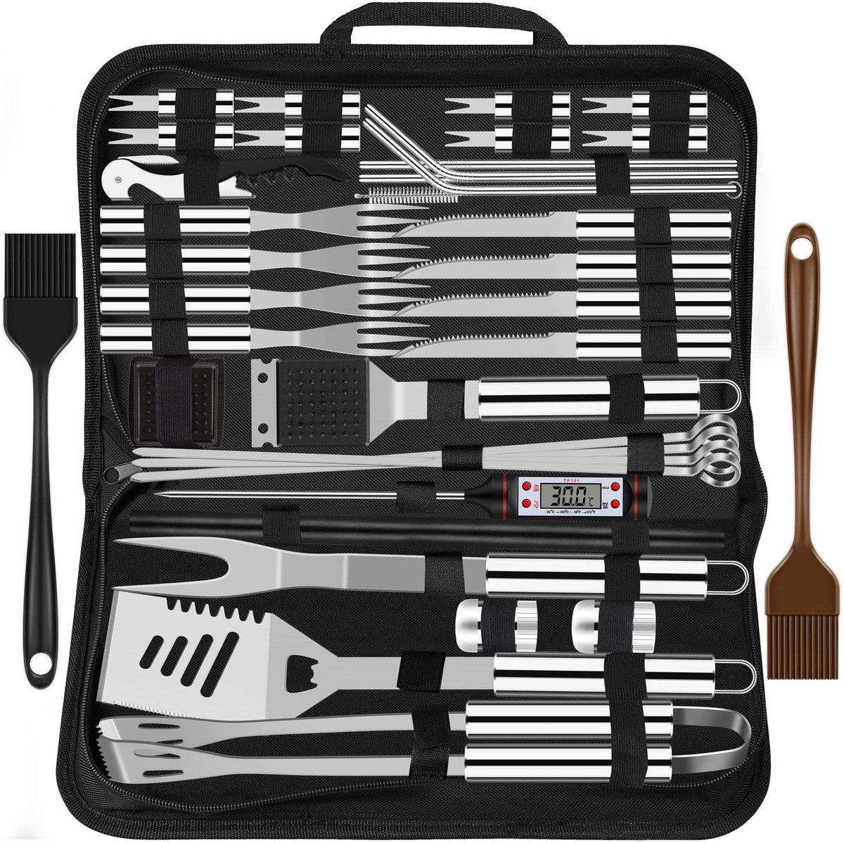 Unyqoos® Complete 38-delige BBQ Set voor de Perfecte Barbecue Ervaring in de Tuin