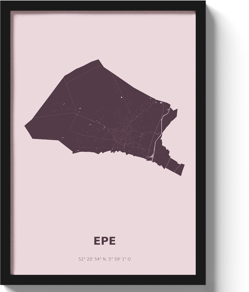 Poster Epe A3 - 30 x 42 cm - Paars (Exclusief Lijst)