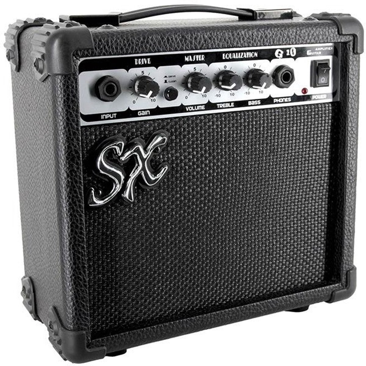 Gitaarversterker - SX G10 - 10 Watt - 5" Speaker - Schakelbare Overdrive - Koptelefoonaansluiting