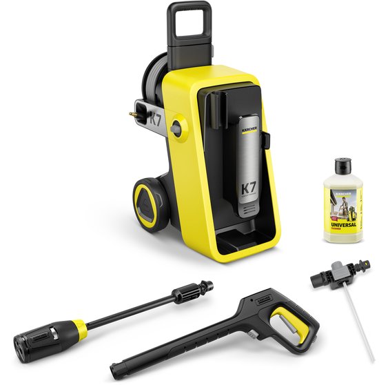 Kärcher K 7 Comfort Premium hogedrukreiniger - Slanghaspel - 4-in-1 Spuitlans - 180 bar - 600 l/u - 60 m²/u - Geschikt voor oa. auto - terras - campers - caravans - fietsen - motoren - tuinset en gebieden rondom huis