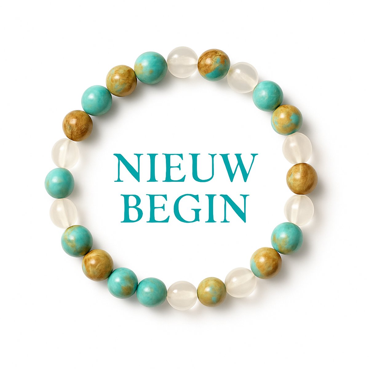 S4H® Nieuw Begin Edelstenen Armband – Onyx, Lavasteen & Blauwe Tijgeroog – 8 mm – 17 - 19 cm – Kracht, Bescherming & Focus