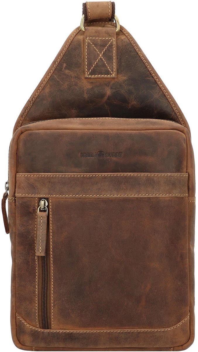 GREENBURRY slingtas schoudertas Vintage Sling Bag Brown bruine