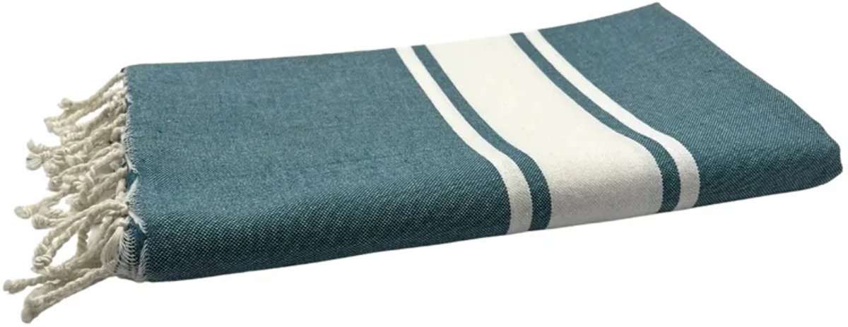 Fouta Hamamdoek By Foutas Kids Classic Eendenblauw 70 x 140 cm