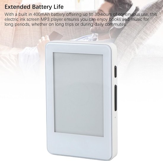 E-reader met 2.7 inch E Ink scherm - oogvriendelijk, glasvrij, met Bluetooth, MP3 en audiobooks - ideale e-boeklezer voor onderweg — afbeelding 4