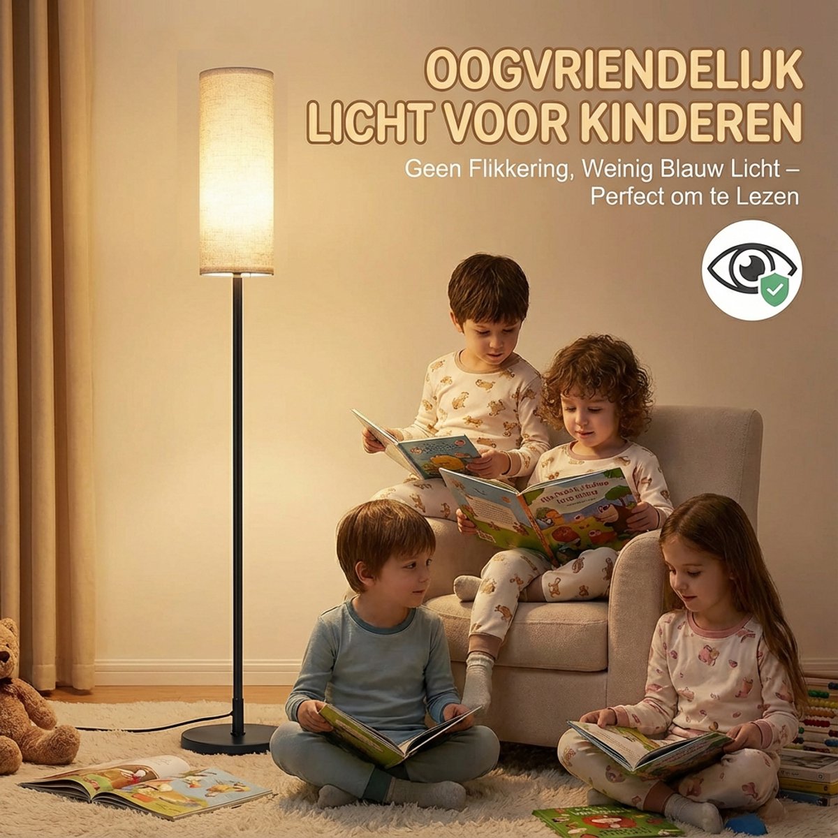 MUPOO Landelijke vloerlamp met Magnetische Afstandsbediening thumbnail 5