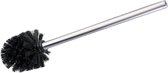 WENKO Vervangborstel met glanzend RVS steel, lengte 35cm, borstelkop Ø 8cm - Toiletborstel - WC Borstel los - Losse toiletborstel