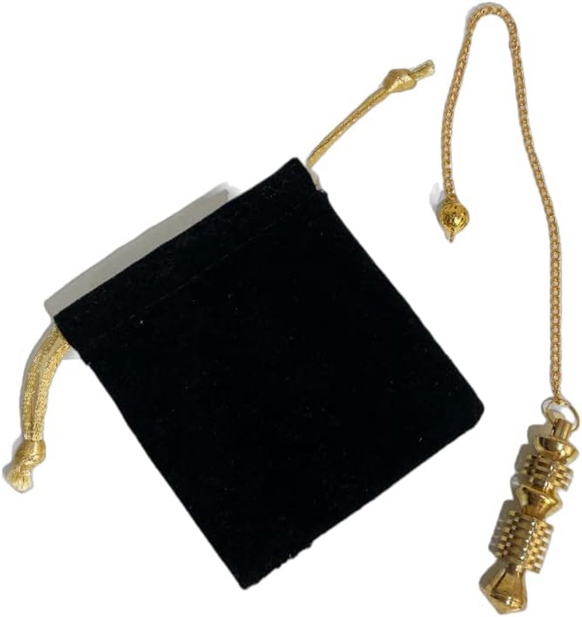 Metalen Slinger voor Radiesthesie - Egyptisch Design - Vergulde Pendel voor Held Zicht en Esoterie
