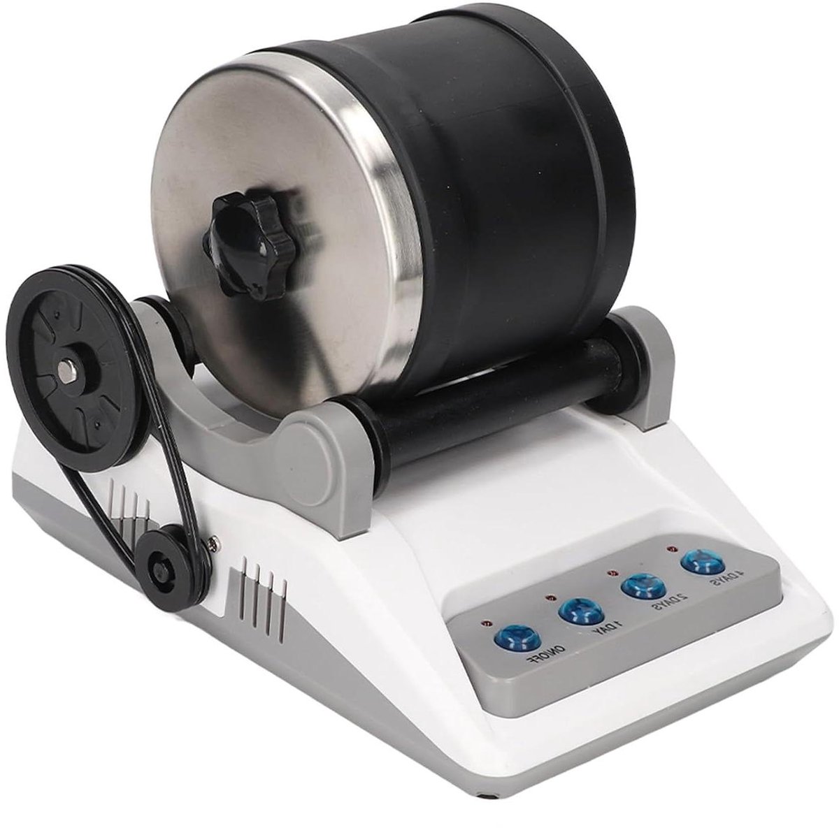 Ronte - Elektrisch Rock Tumbler Kit voor Polijsten met Grove Edelstenen - DIY Speelgoed - Volwassenen - Steentrommel Set - 100-240V - ABS en Metaal - Inclusief EU-stekker 220V