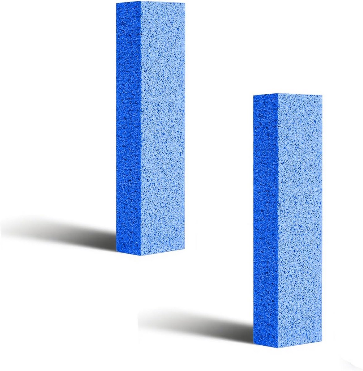 Pumicasteen Borstel Set - 2 stuks - Blauw - Voor Toilet, Tegels, Oven, Grill en Douche