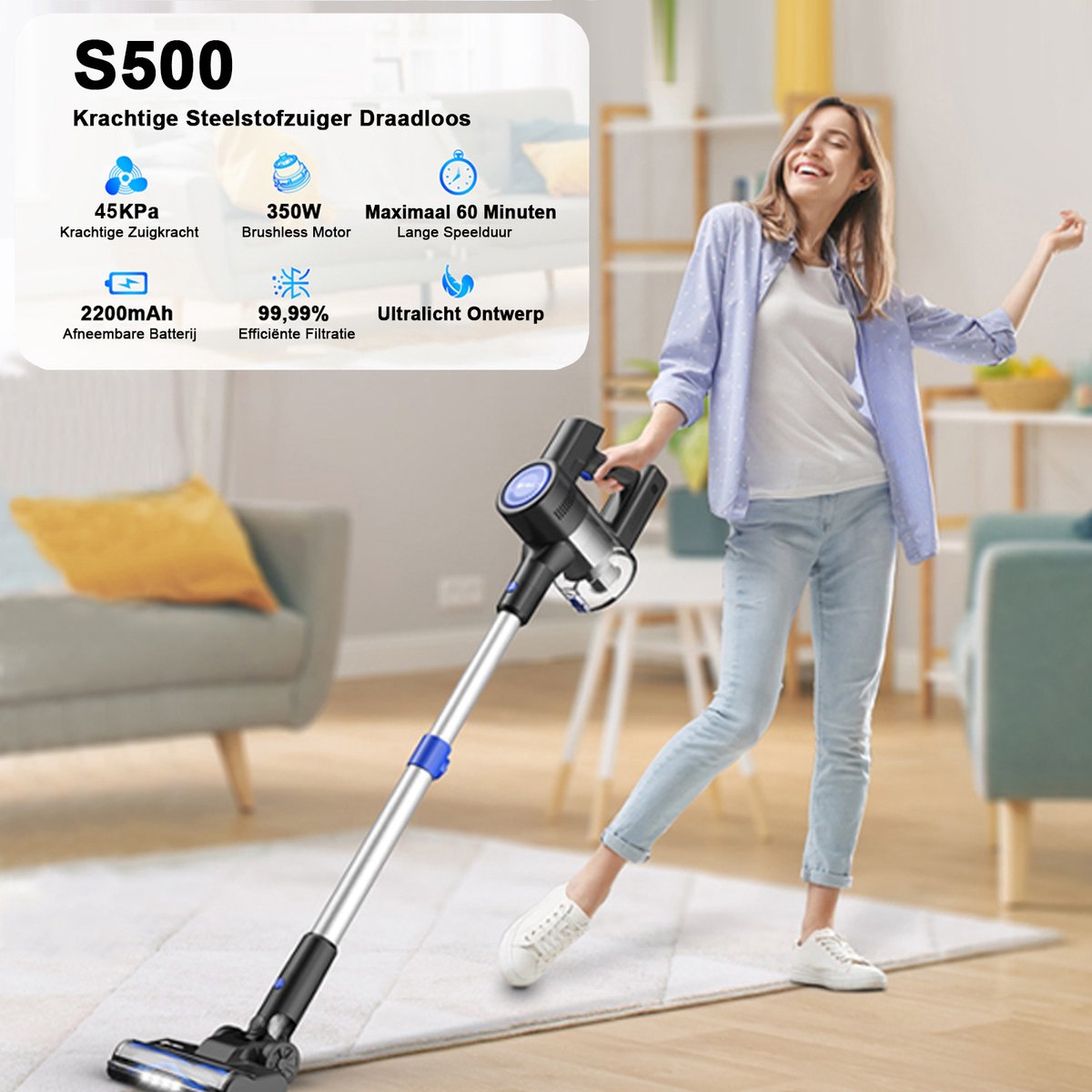 Grenintol S11 - Steelstofzuiger - Steelstofzuiger Draadloos - afbeelding 2