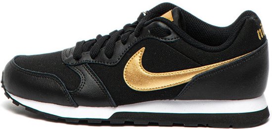Nike Sneakers - Maat 38.5 - Unisex - Zwart/goud/wit | bol