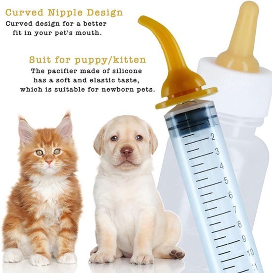 Kweekfles voor huisdieren, kittens puppyflessen voor borstvoedingsset Kweekfles voor huisdieren, kittens puppyflessen voor borstvoedingsset