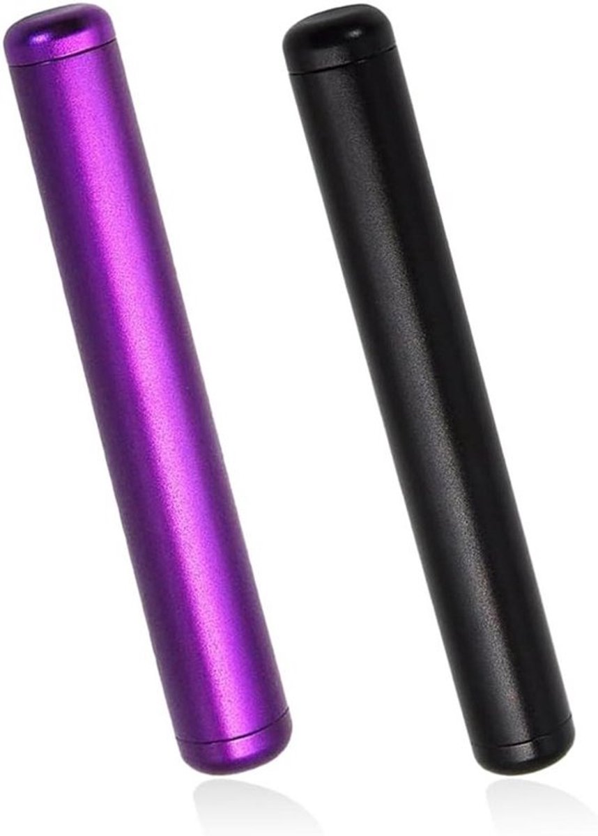2 stuks geurremmende scharnierhulzen van aluminiumlegering voor 110 mm lange verbindingsbuizen (zwart/paars C)