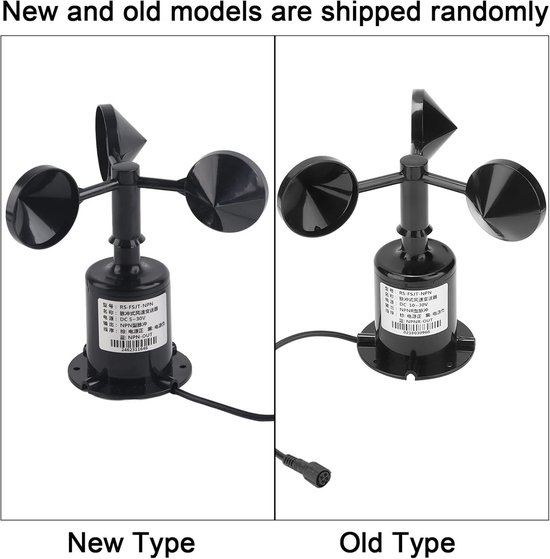 Windmeter Anemometer 0-70 m/s - 3 Cups — afbeelding 4