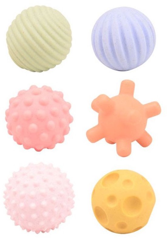 Foto: Baby zintuig motoriek ballen educatief speelgoed montessori speelgoed baby ontwikkeling toys zintuigballen motoriekballen hoge kwaliteit bio plastic duurzaam sensorische speelgoedballen 6 stuks sensory balls 0 maanden