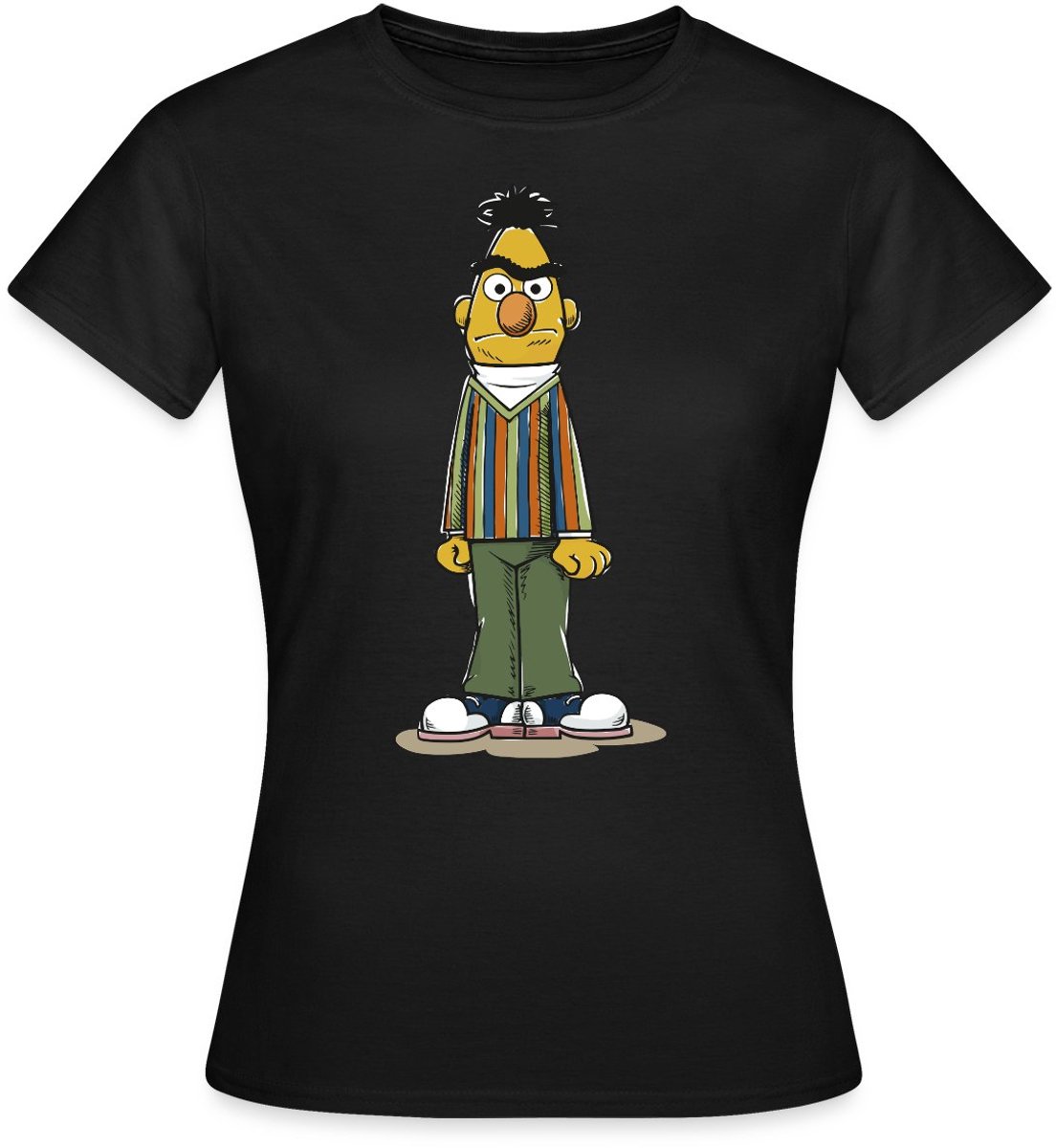 Sesamstraat Bert Pose T-Shirt Dames