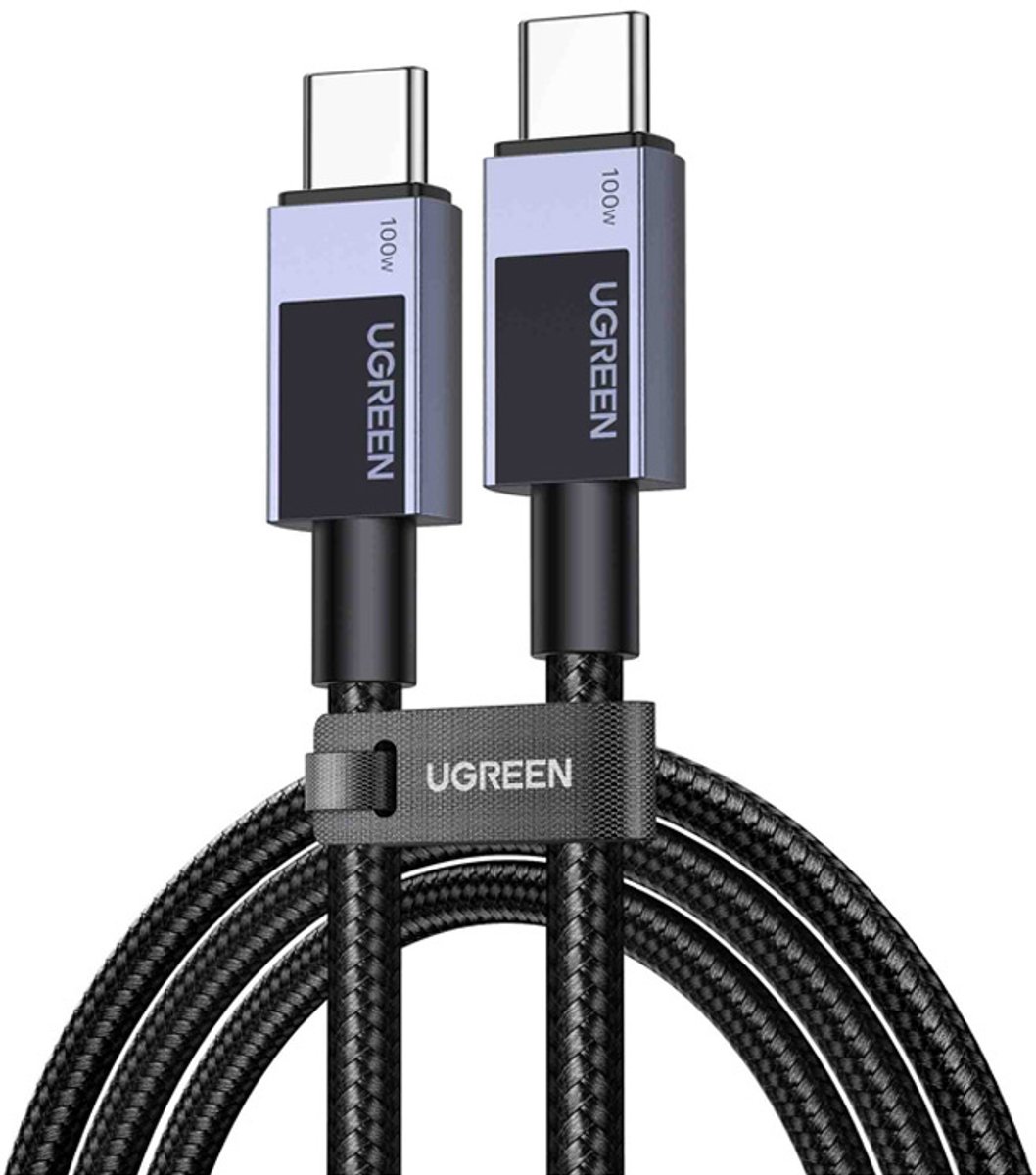 Ugreen Usb-C Naar Usb-C Kabel 100W 5A Voor Telefoons, Laptop 0,5M Snel