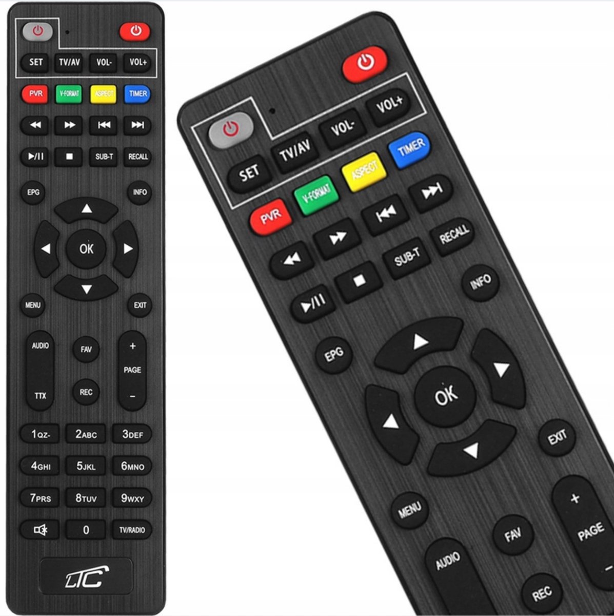 Afstandsbediening voor DVB-T Tuners TTbox TELMOR P401HD - Inclusief Batterijen