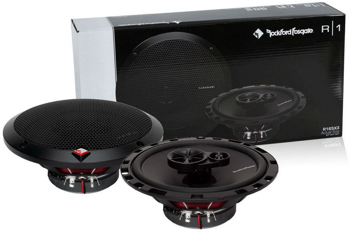 Rockford Fosgate R165X3 6,5-Inch Full Range 3-Way Coaxiale Speakers ( Set van 2 ) 6,5 inch Auto luidsprekers