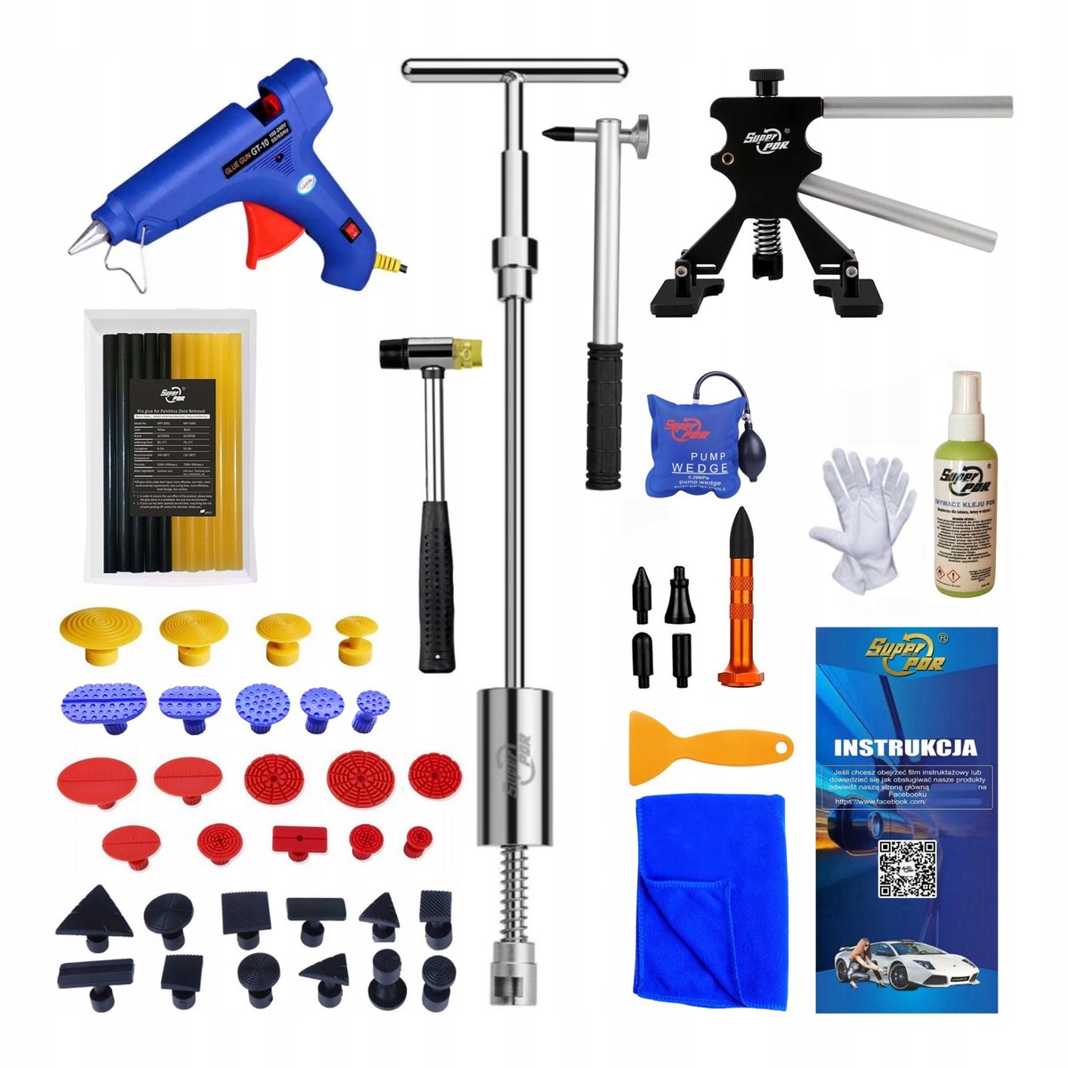 PDR Deukverwijderingsset - Professionele Hagelschade Reparatie Kit