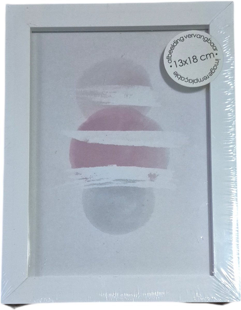 BASIS DIKKERE RAND 13X18 CM WIT