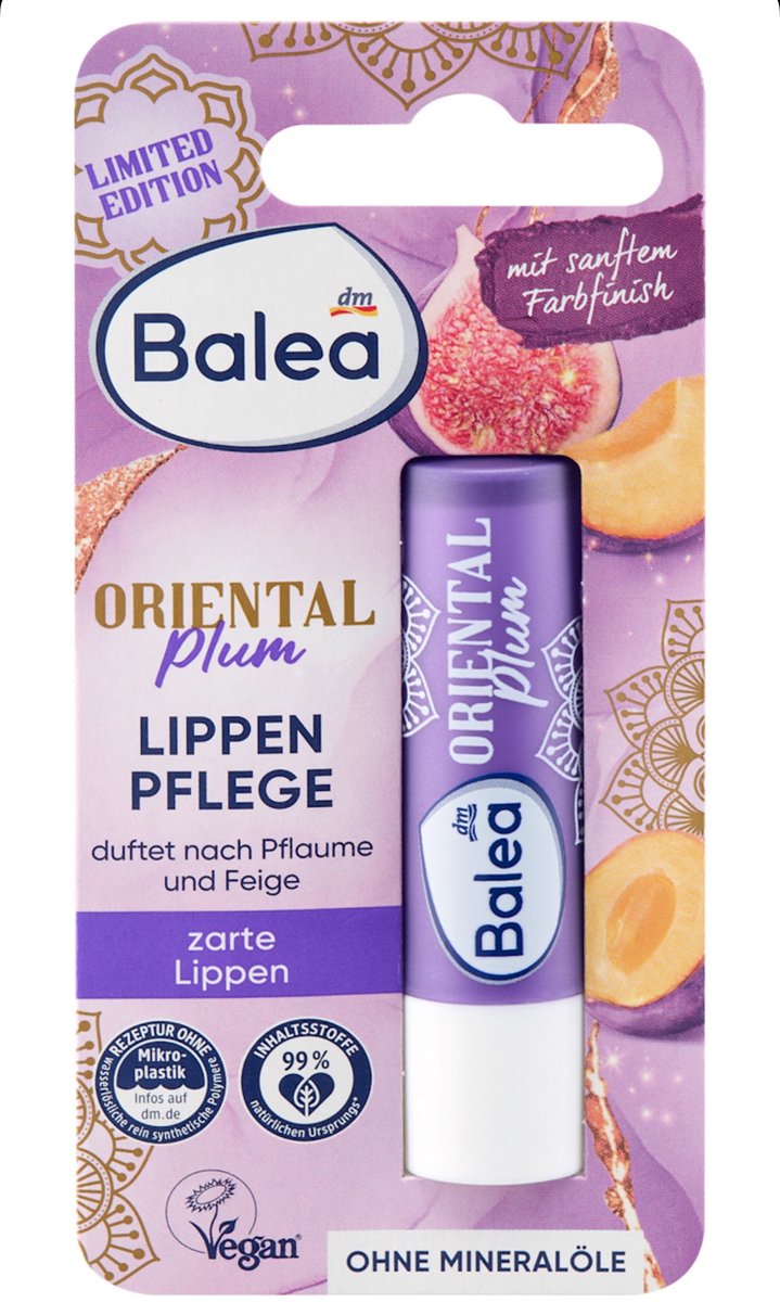 Balea Lippenbalsem Oriëntal Plum | 2x 4,8g — cadeau in Cadeau-ideeën - foto 3