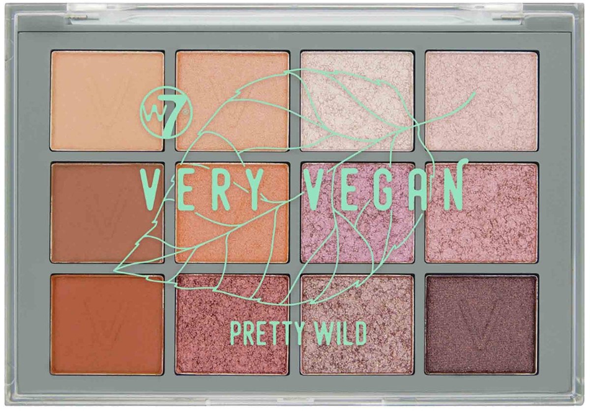 W7 Oogschaduw Pallet Very Vegan Pretty Wild 12gr Nude