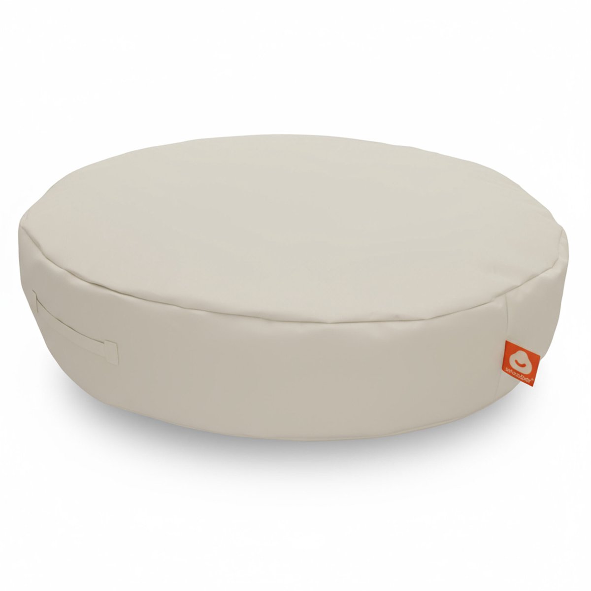 Whoober ronde zitzak Ibiza M outdoor crème - Wasbaar - Voor binnen en buiten