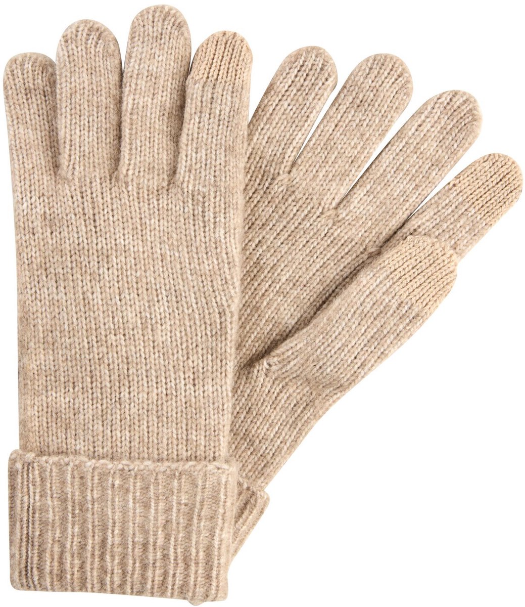 camel active Gebreide handschoenen van zachte mix - Maat womenswear-L - Karamel