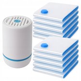 11 stuks vacuümzakken voor kleding met elektrische luchtpomp (2 groot/3 groot/3 middelgroot/3 klein) voor dekbedden, matrassen, dekens, kussens, beddengoed, reizen, verhuizing