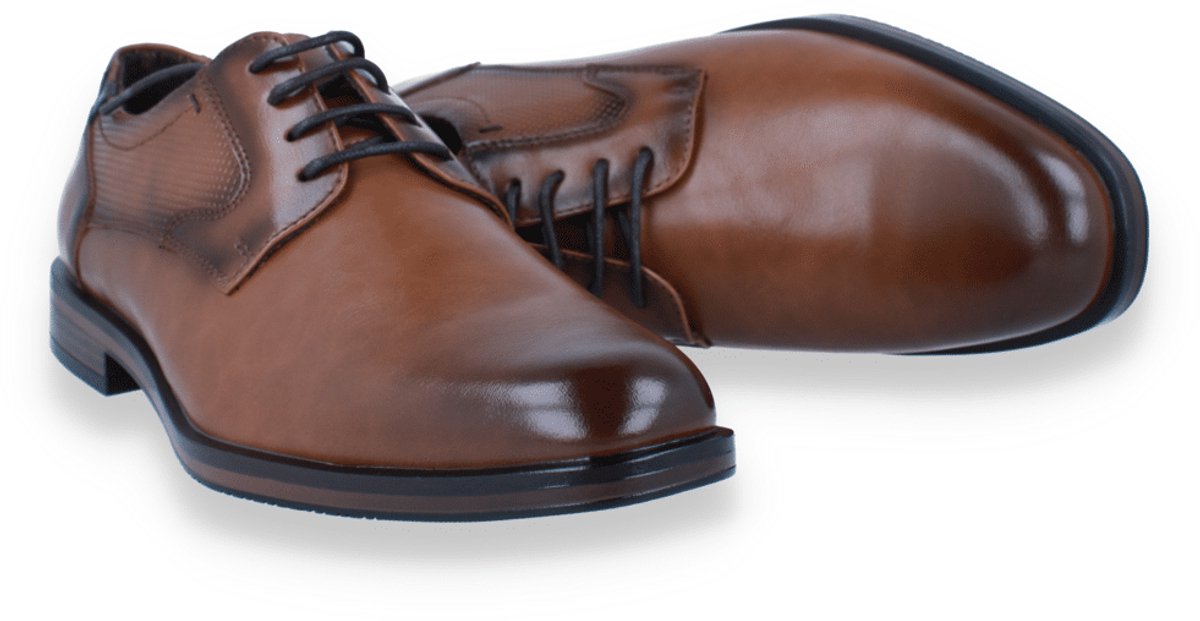 Bottesini Heren Veterschoen | Cognac | Maat: 41