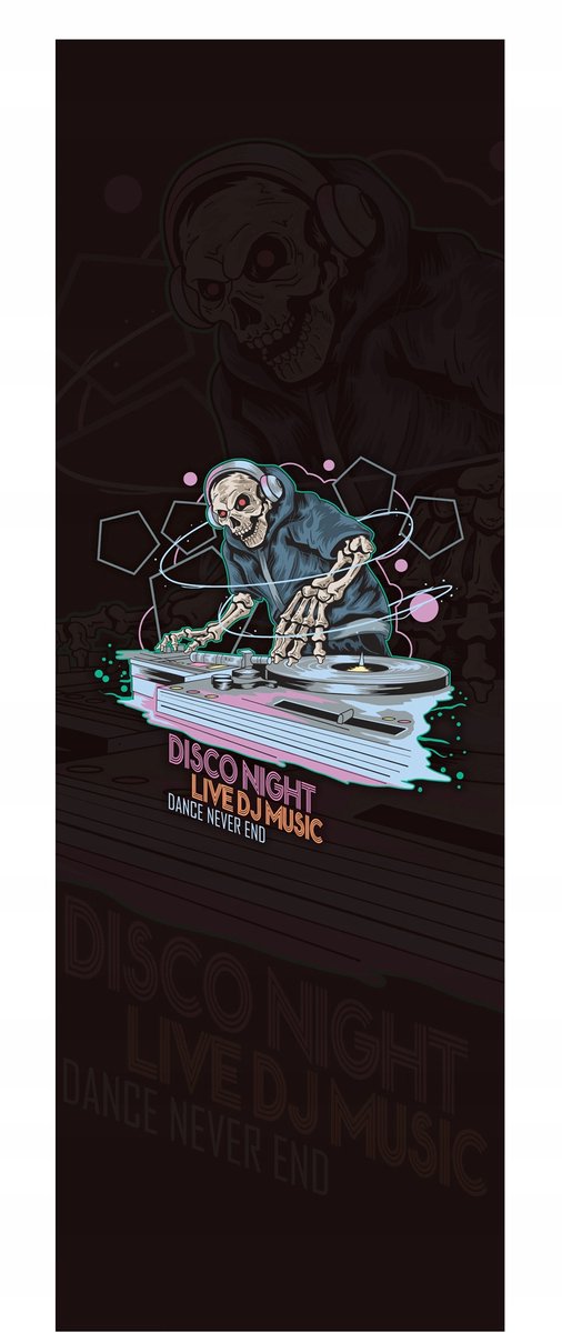 Vervangbaar laken Disco Night San-Drew KN28 - 126x41cm