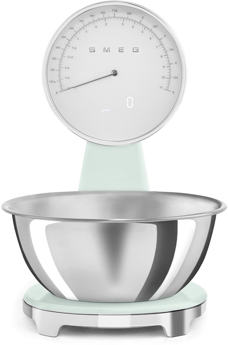 SMEG KSF01PGWW - Weegschaal - Analoog en digitaal - Watergroen