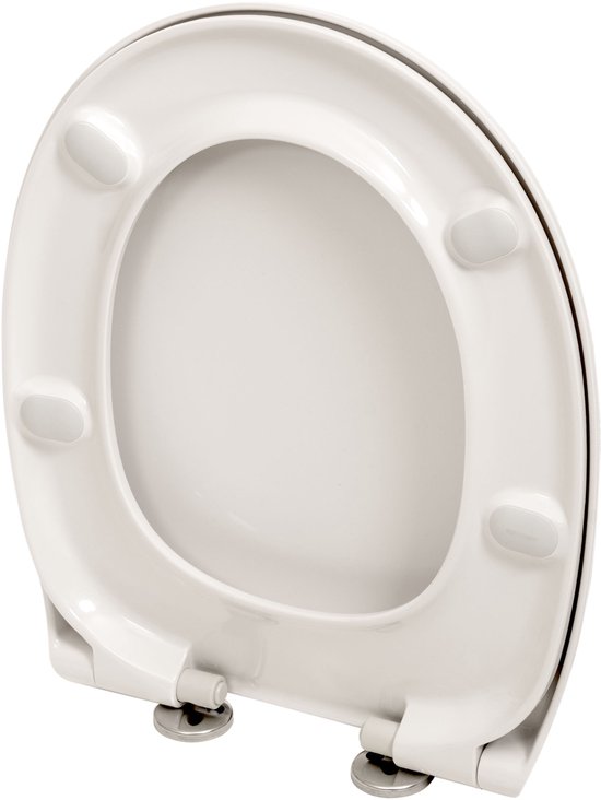 Abattant de toilette Plieger Royal Softclose – Universel – Wit – Lunettes de toilette avec couvercle – Fixation en acier inoxydable