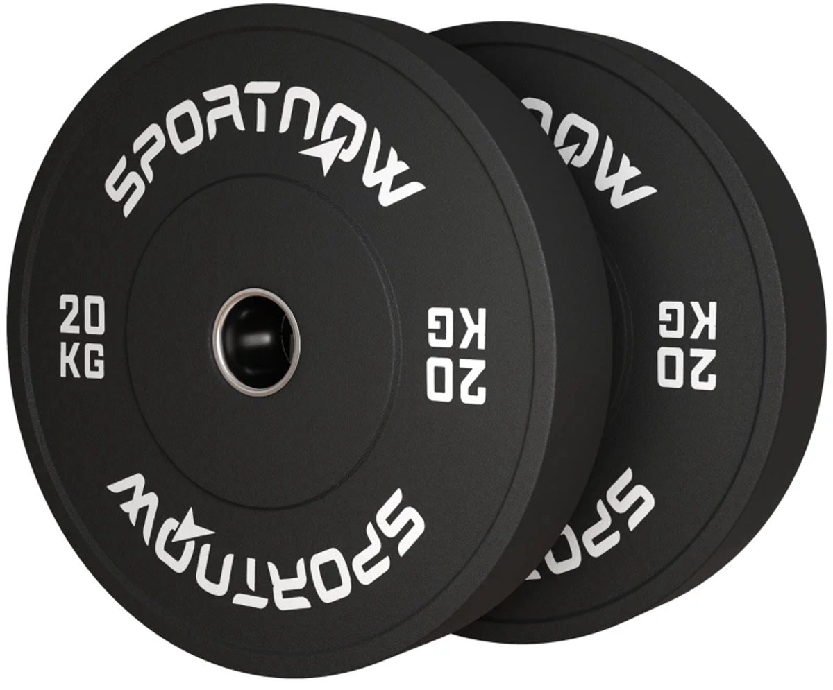 2x20 kg Halterschijven Set - 40 kg - Olympisch Niveau - Ø45 mm - Geluidsarm - Gewichten - 20 kg - Halterset - Haltergewichten - Gewicht Schijven - Halterschijf - Thuisfitness & Krachttraining