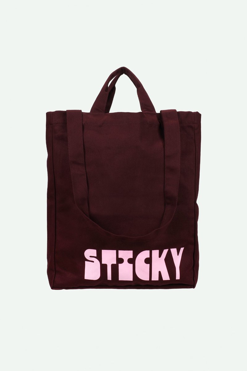Sticky SIS - canvas shopper - vijg + kauwgom
