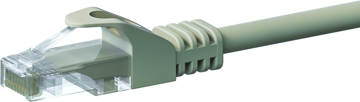 Danicom UTP CAT5e patchkabel - 0,50 meter grijs - 100% koper - netwerkkabel - internetkabel - UTP kabel - RJ45 - 1000 mbit/s