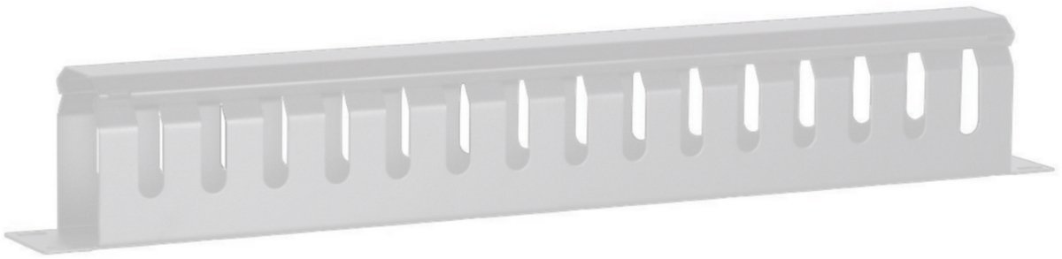 DSIT 19 inch kabelgoot met afdekplaat 1U - wit