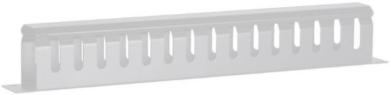 DSIT 19 inch kabelgoot met afdekplaat 1U - wit