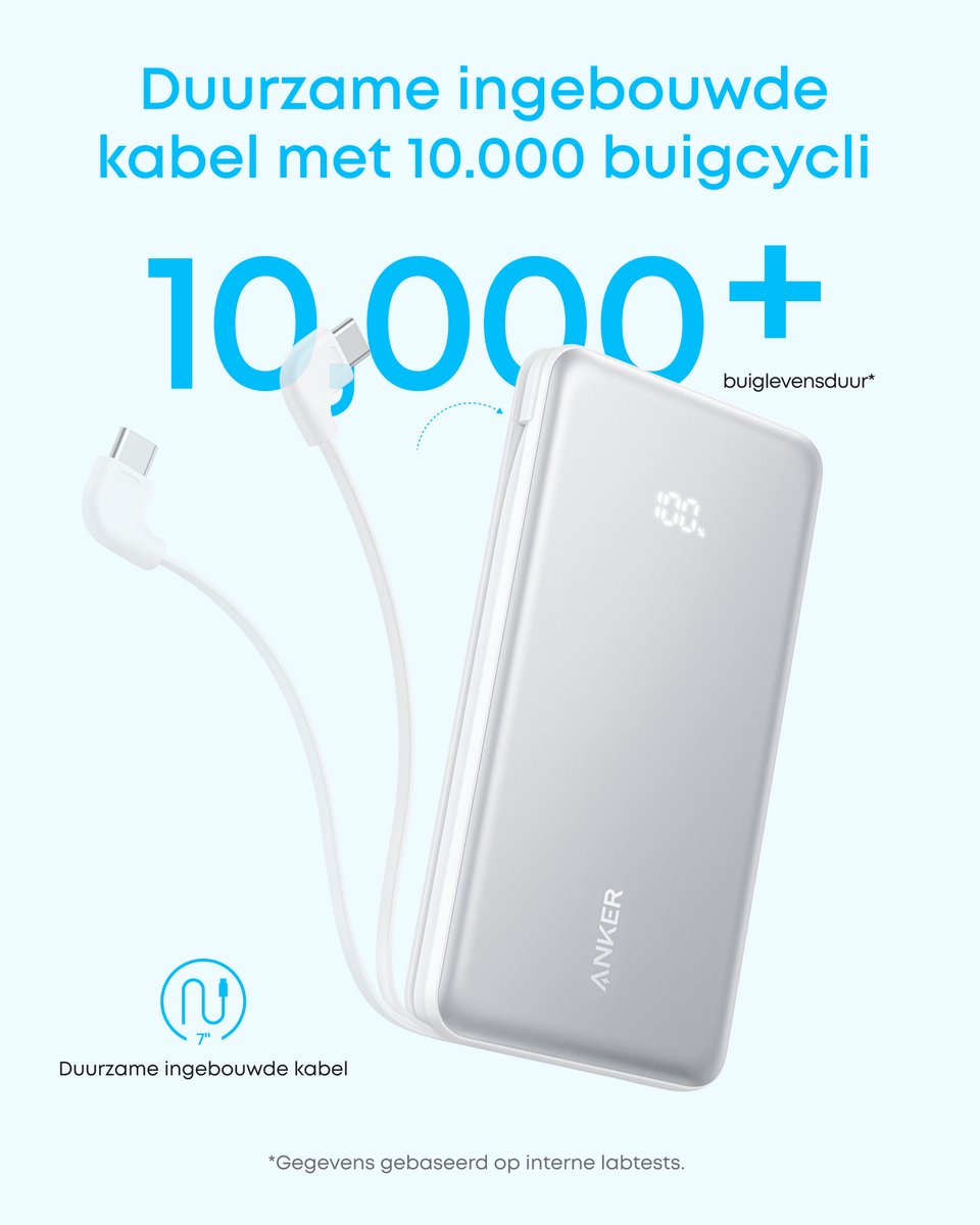 Anker Zolo Powerbank 10.000 mAh Draagbare Lader Snelladen - afbeelding 2