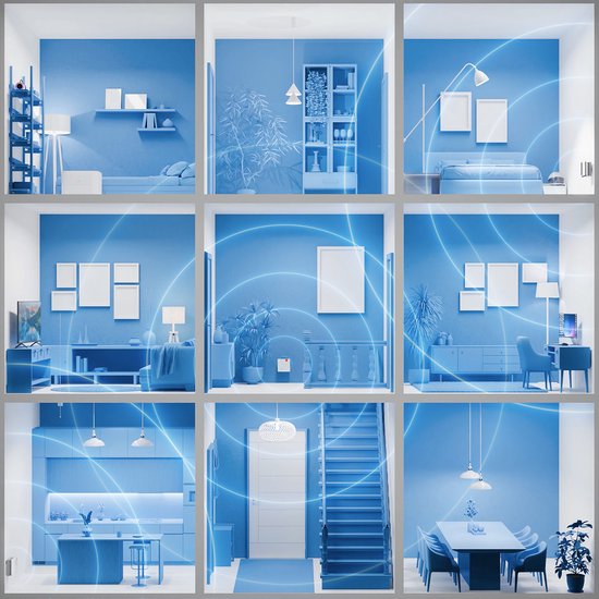 FRITZ!Mesh Wi-Fi Set 1700 - Mesh WiFi - WiFi Versterker - WiFi 7 - 3600 Mbps - 3-pack