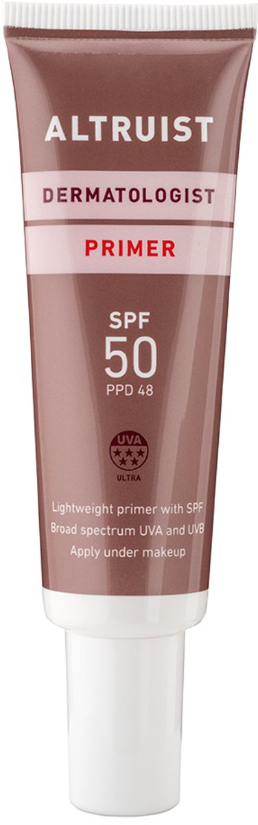 Altruist Primer SPF50 - Make-up Basis met Zonbescherming - 5 Sterren UVA - Parfumvrij - Lichtgewichte formule - Voor alle Huidtypes - Dermatologisch ontwkkeld - 30ml