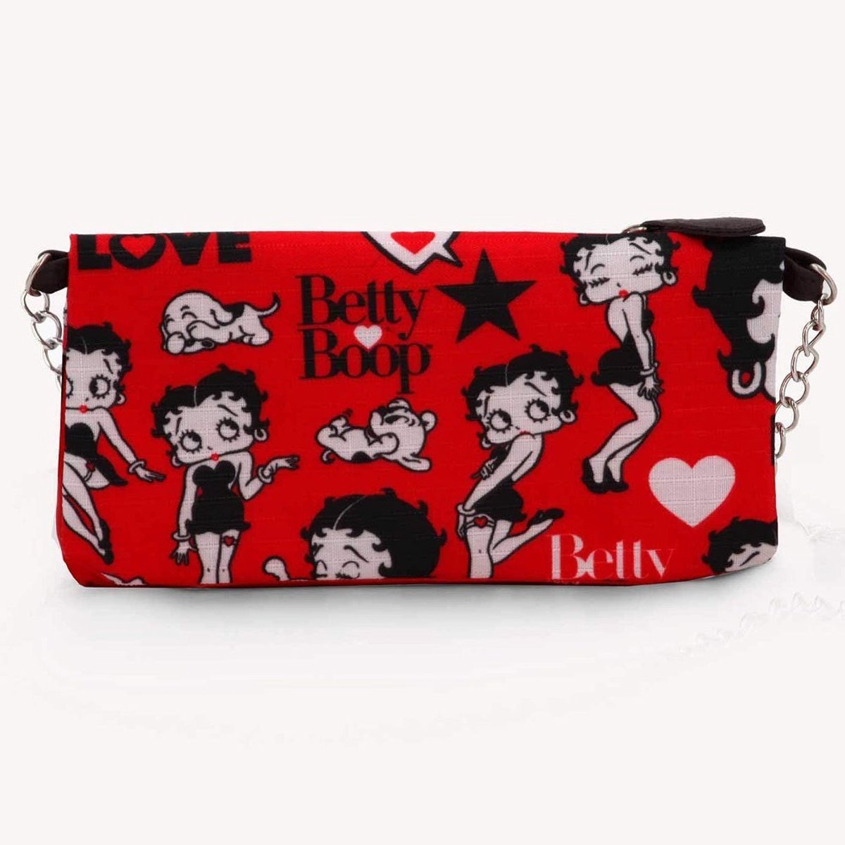 Karactermania - Betty Boop Portemonnee/Schoudertasje - rood - (bxhxd) ca. 20 cm x 9 cm x 3 cm
