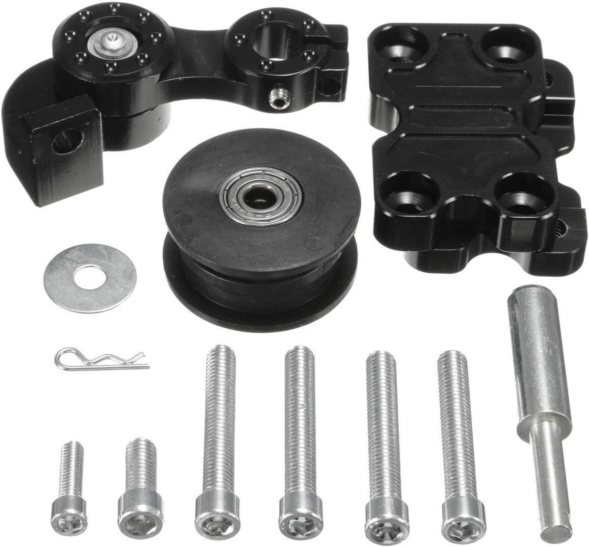 CSGoods - Universele CNC aluminium regelaar automatische wiel ketting spanner roller gereedschap voor motorfiets motorcross chopper ATV Dirt Bike