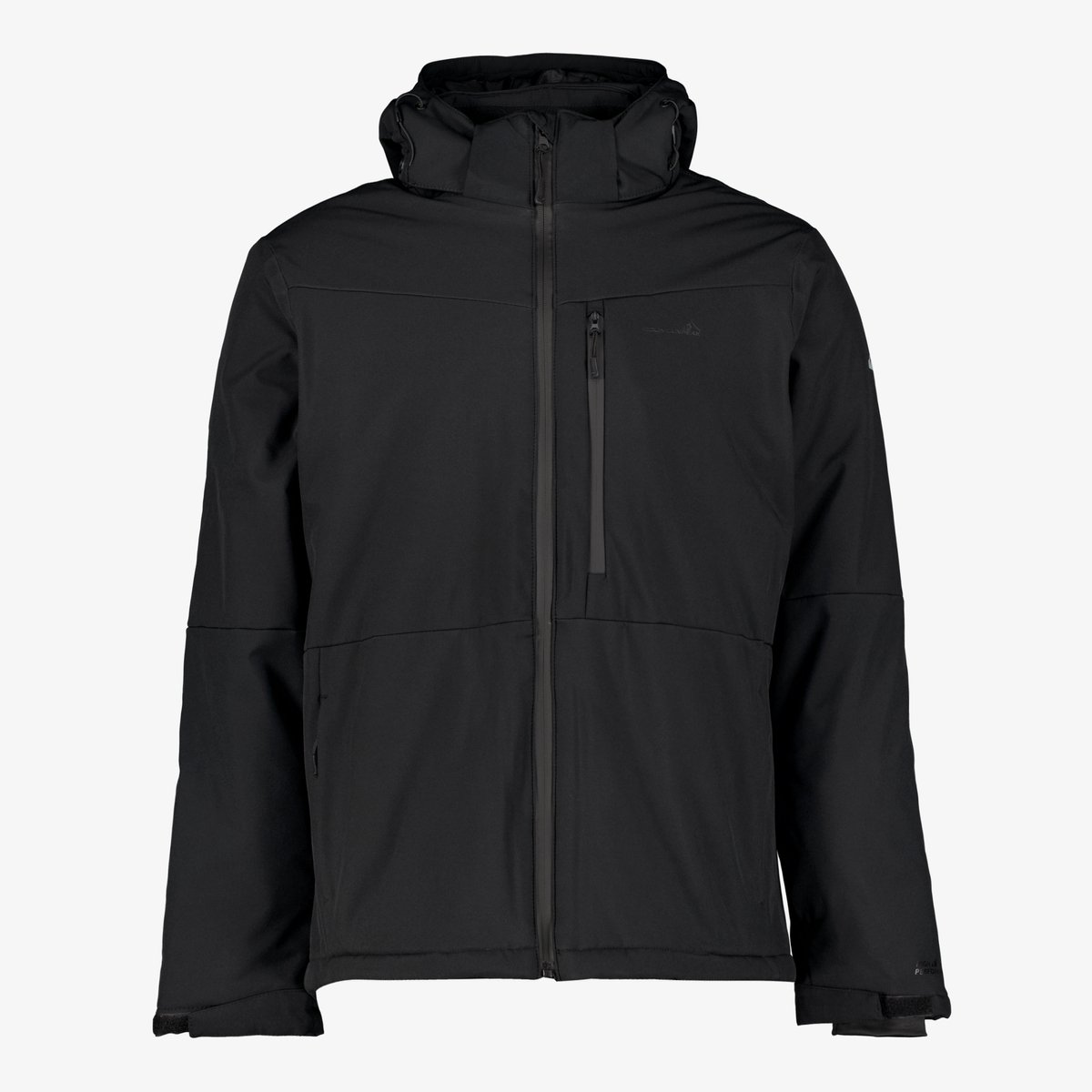 Mountain Peak heren softshell ski-jas 10000 mm waterkolom - Zwart - Maat XXL
